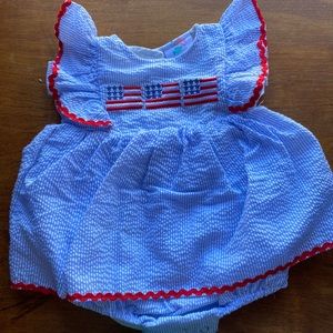 Stitchy Fish Flag one piece